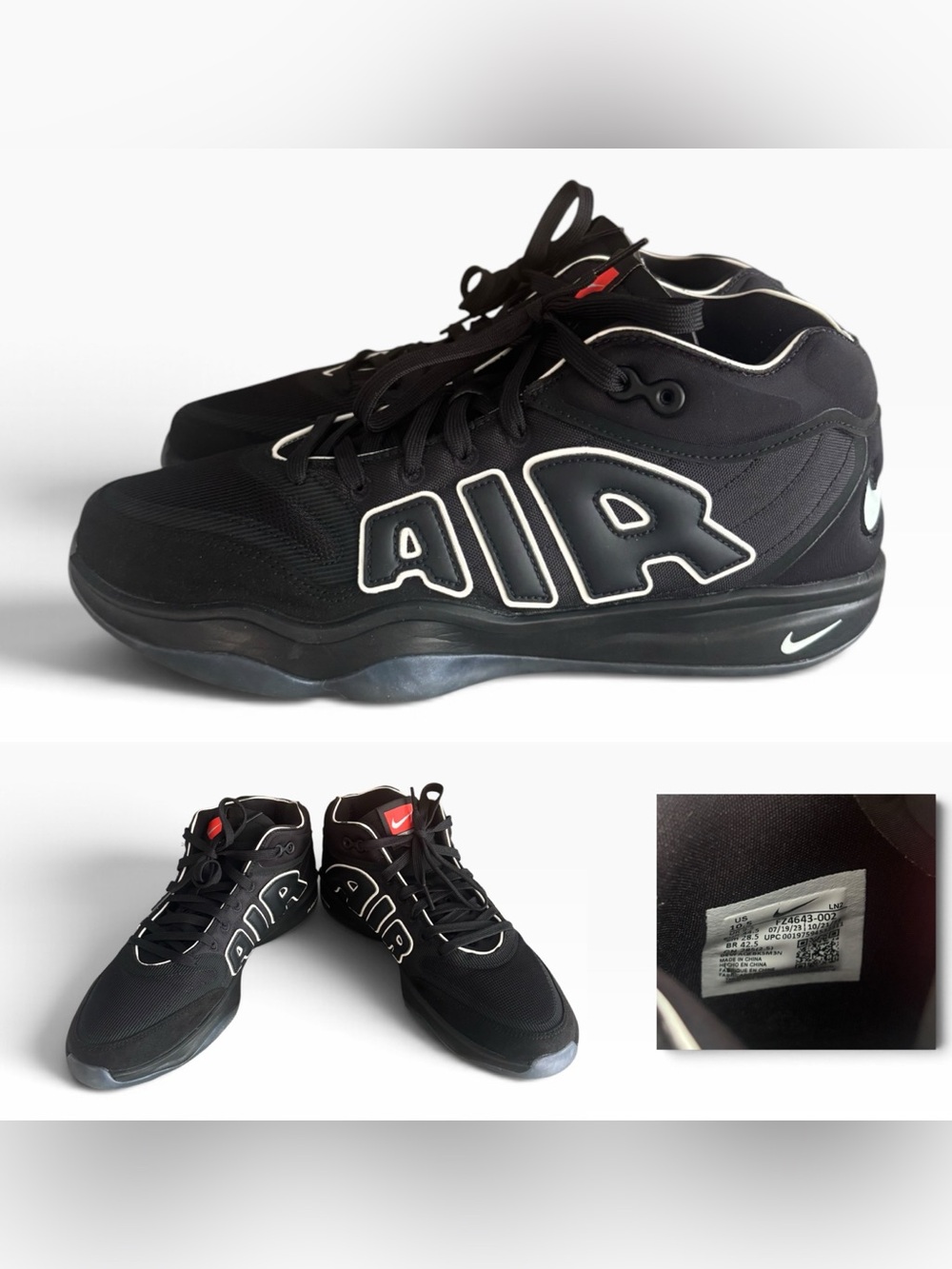 Nike Air Zoom G.T. Hustle 2 'All-Star' More Uptempo Sneakers - Size 10.5